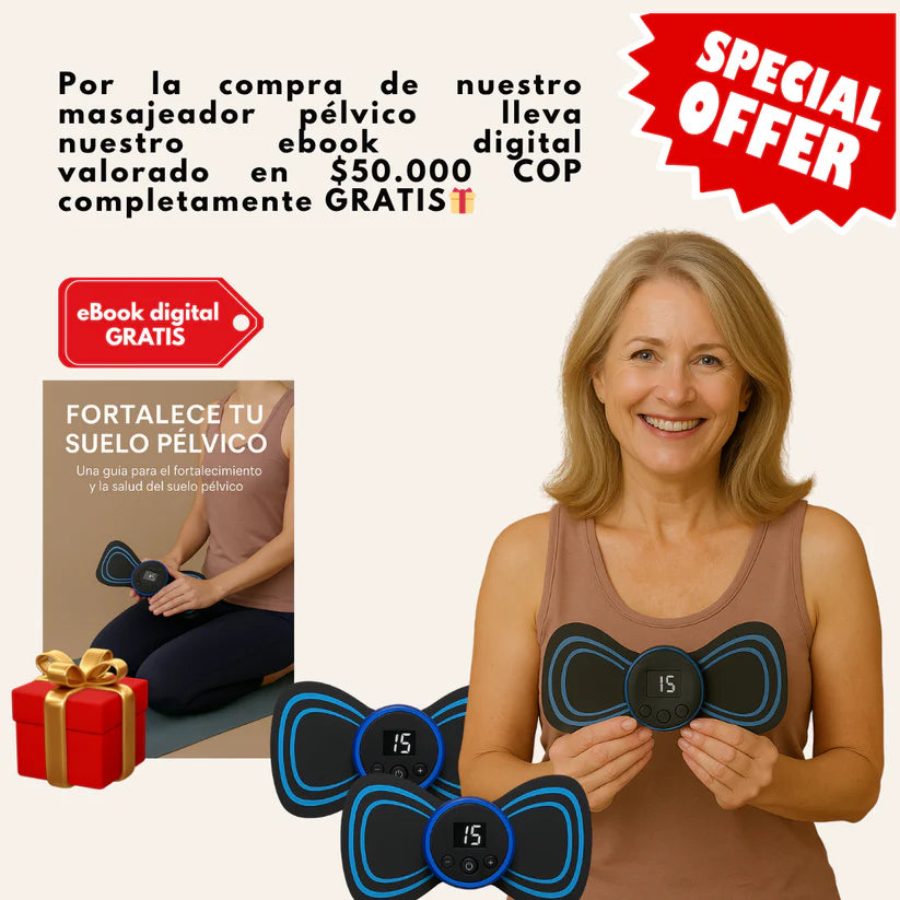 Masajeador pélvico ESPF ¿Ya sufres de incontinencia? ¡Recupera tu libertad con solo 15 minutos al día: lleva nuestro masajeador + eBook GRATIS🎁!